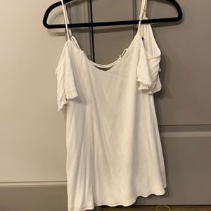 Light weight off the shoulder white dress